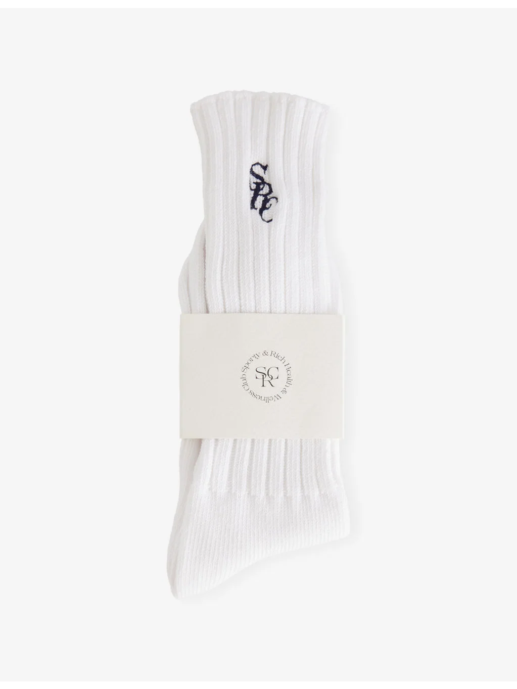 Logo-Embroidered Rib-Knit Socks - 1