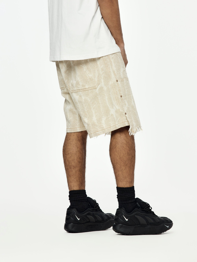 Kapital 12OZ MAGPIE DENIM W-KNEE EASY SHORTS outlook