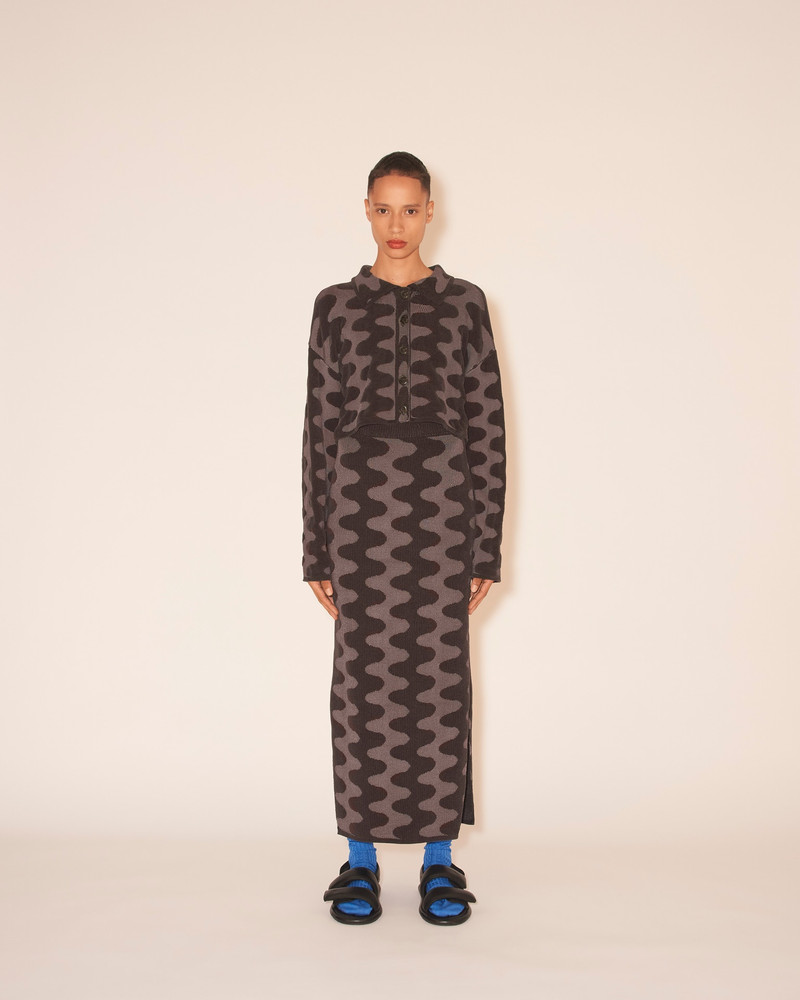 ZEFA - Cropped jacket - Charcoal 3