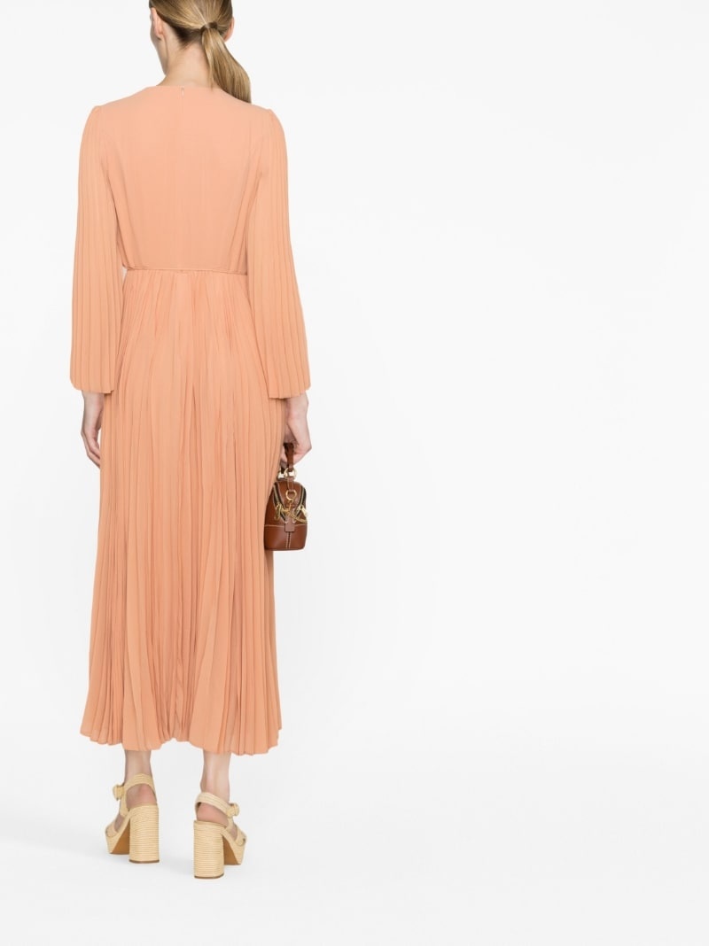 pleated maxi dress - 3