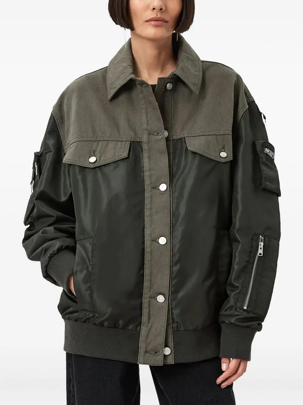 Verity chest-pockets bomber jacket - 1