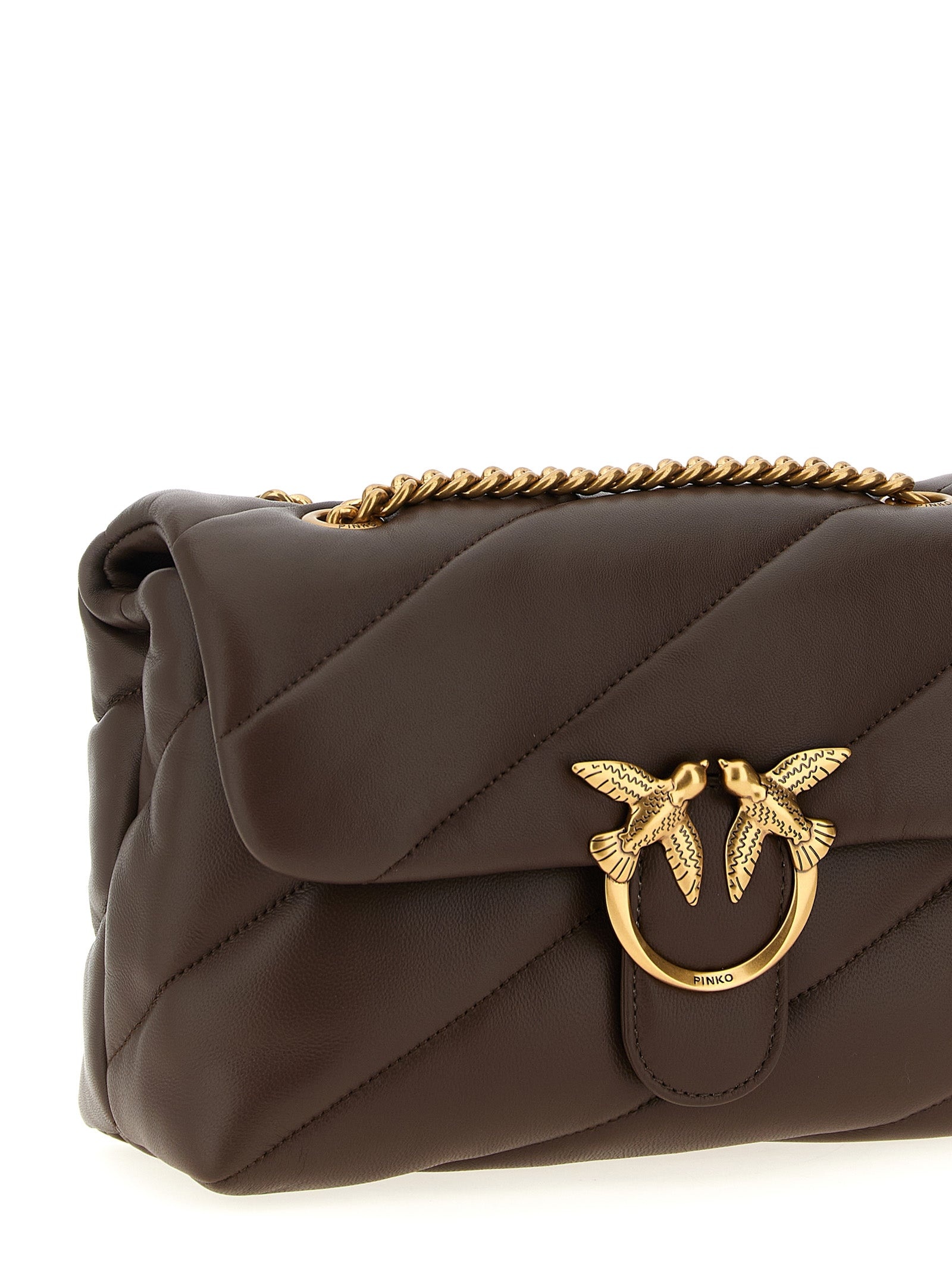 Classic Love Bag Puff Crossbody Bags Brown - 3