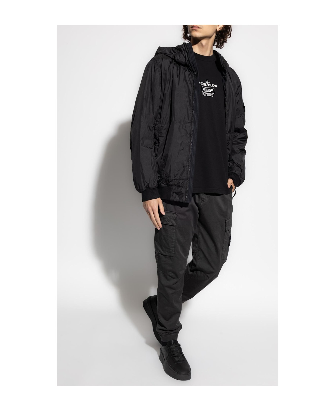 Stone Island Hooded Jacket 'garment' - 2