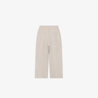 BALENCIAGA Men's Cropped Sweatpants in Cement Grey outlook