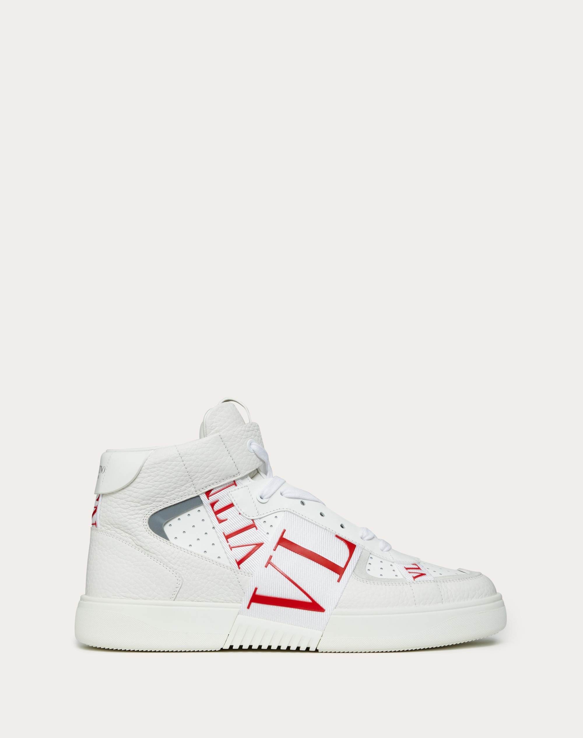 ★【VALENTINO】★Fabric Band VL7N Mid-Top Men's Sneakers★ Valentino MID-TOP CALFSKIN VL7N SNEAKER WITH BANDS | REVERSIBLE