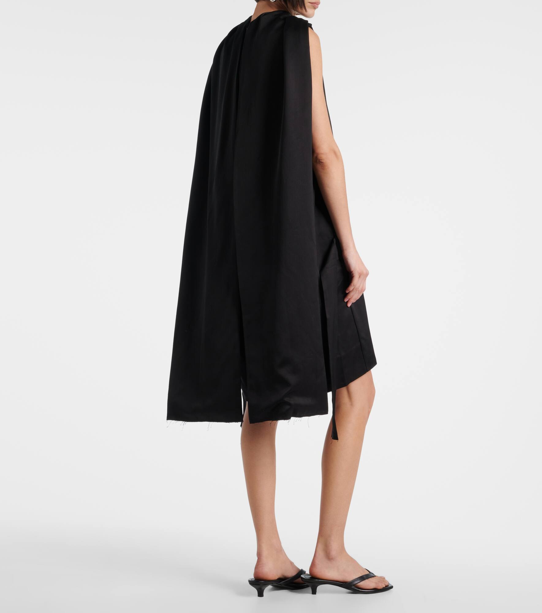Cocoon deconstructed satin minidress - 3