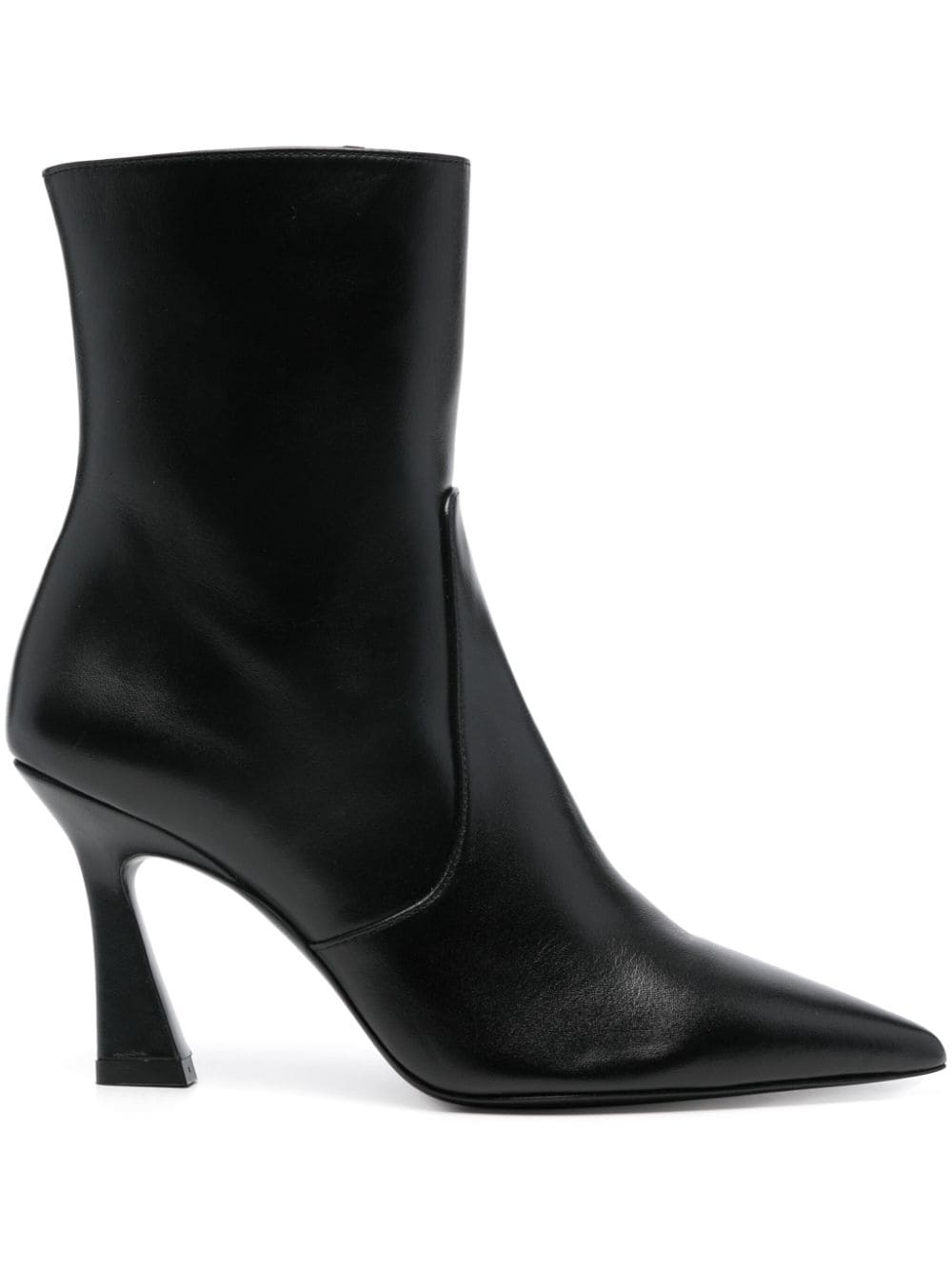 90mm leather ankle boots - 1