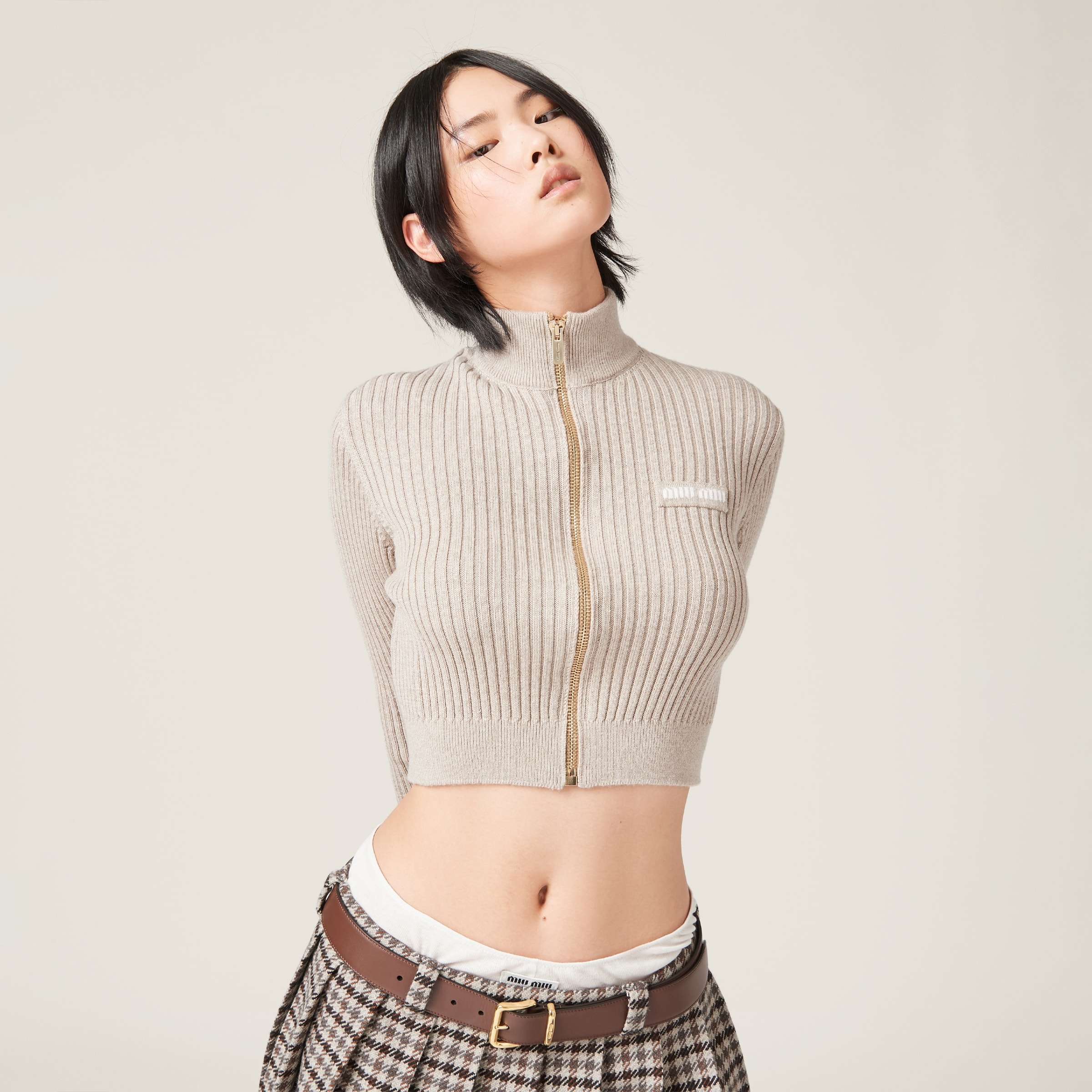 Wool knit cardigan - 4