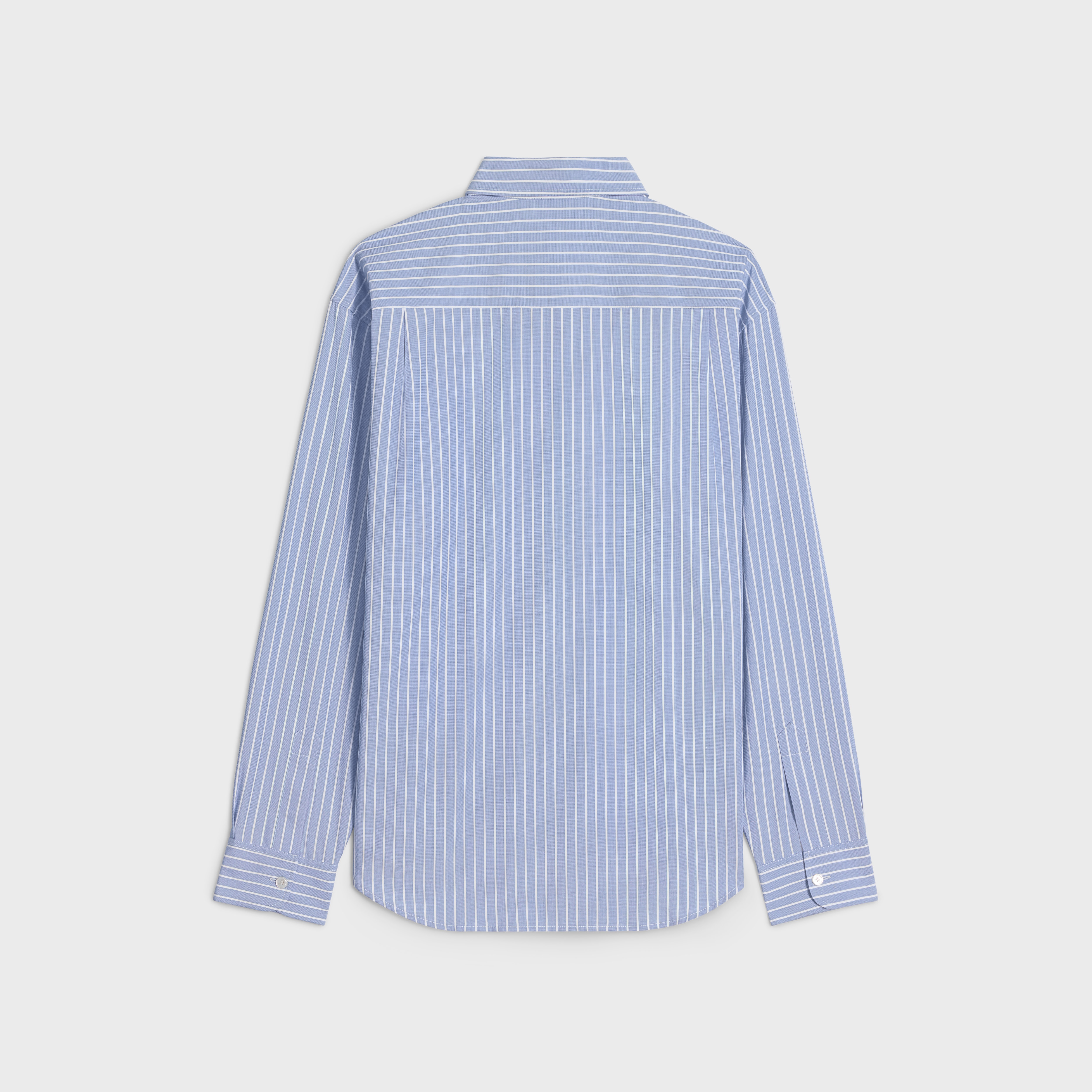 striped cambridge shirt in chambray cotton - 2