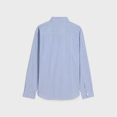 CELINE striped cambridge shirt in chambray cotton outlook