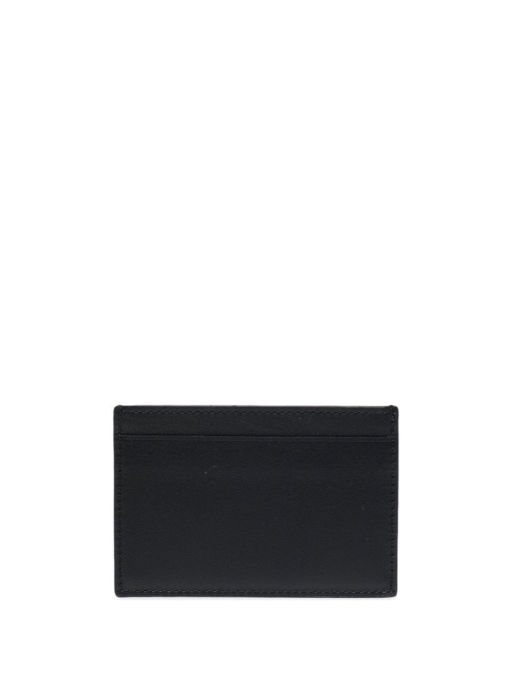 logo-print leather cardholder - 2