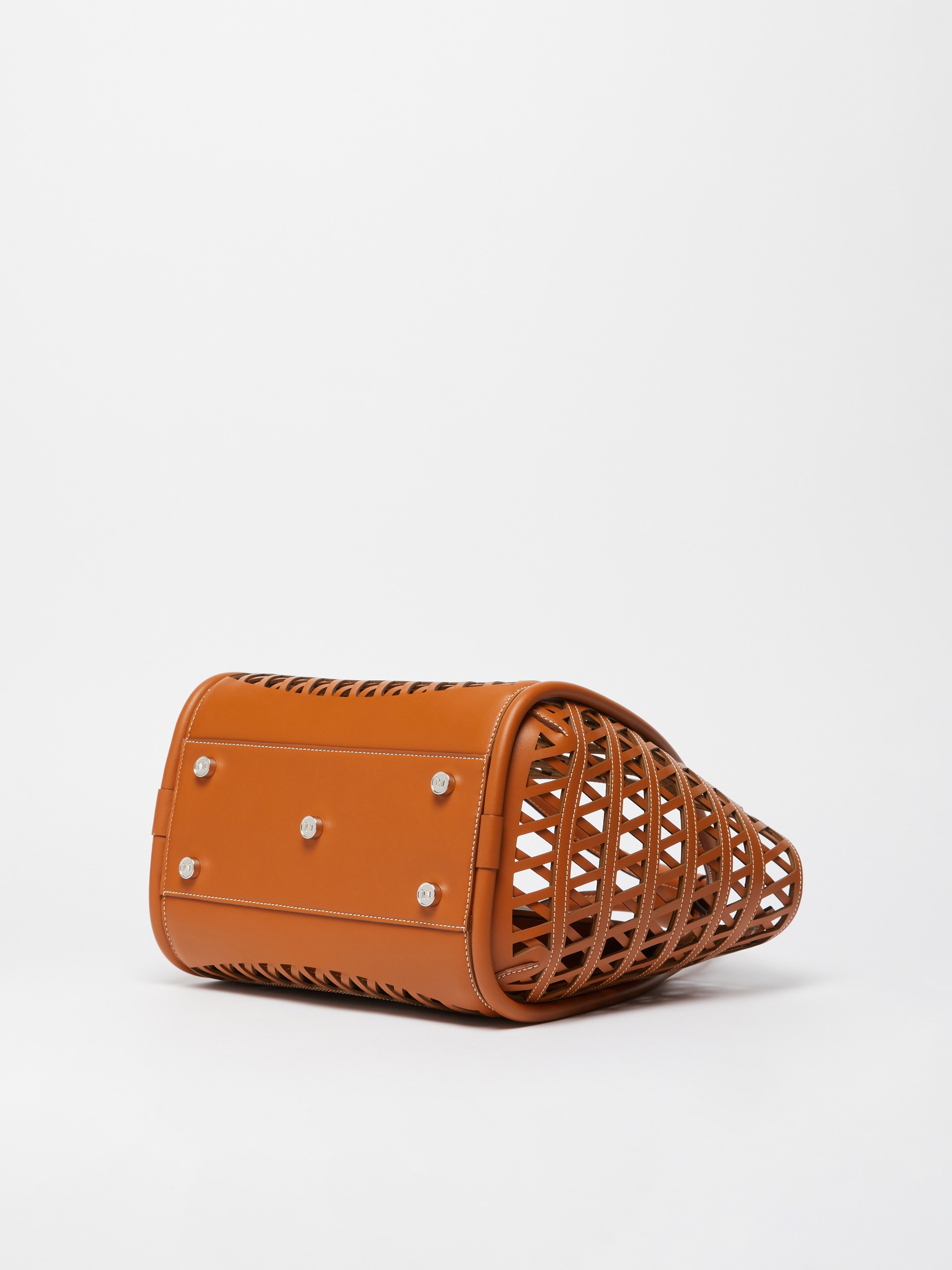 MARINESWEAVING Woven leather small Marine bag - 5