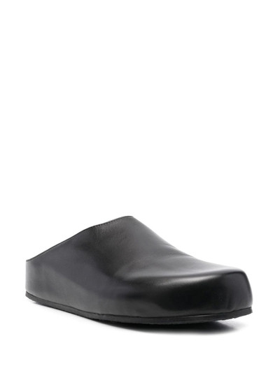 Studio Nicholson round-toe leather slippers outlook