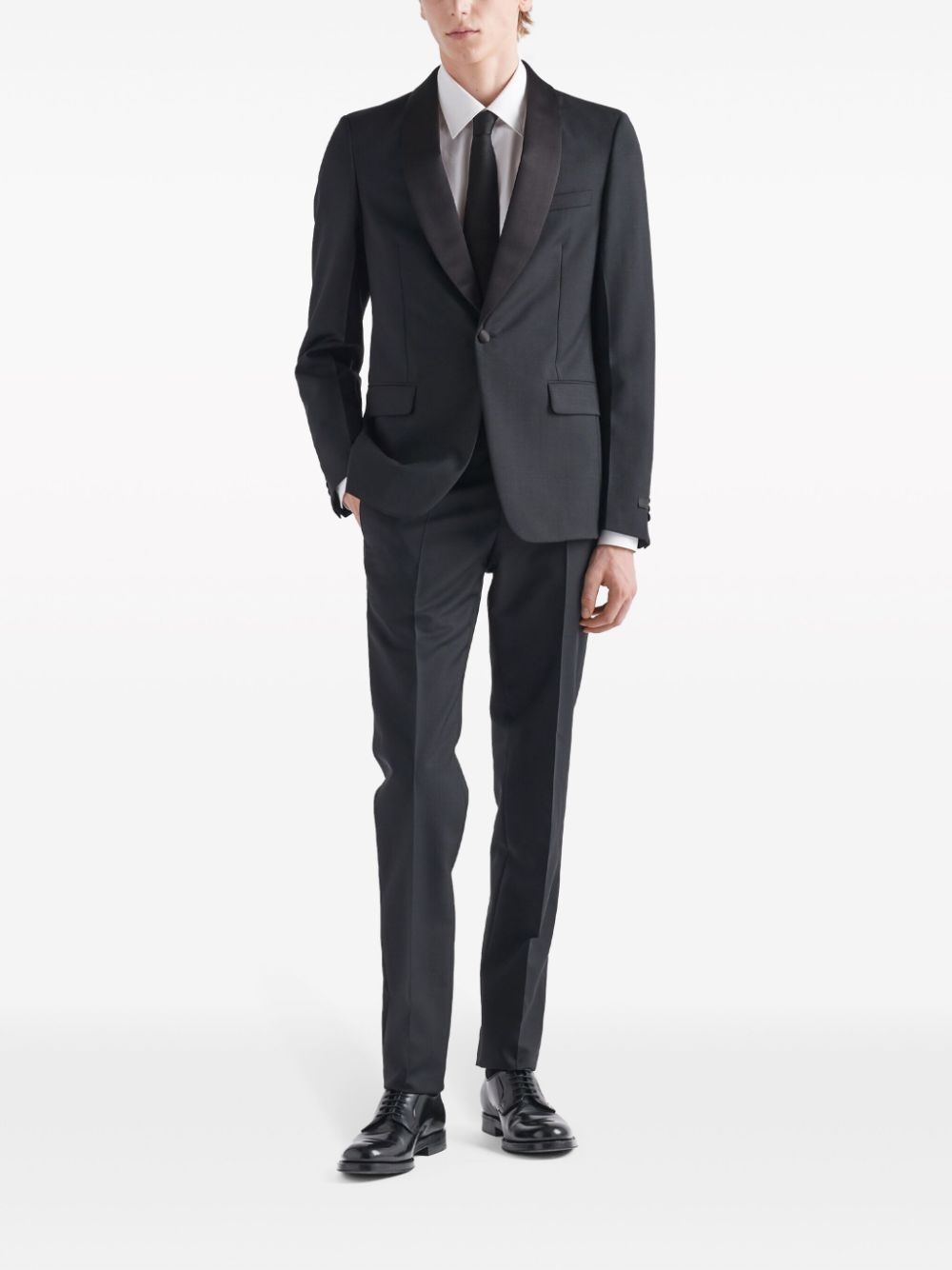 single-breasted wool-mohair tuxedo - 2