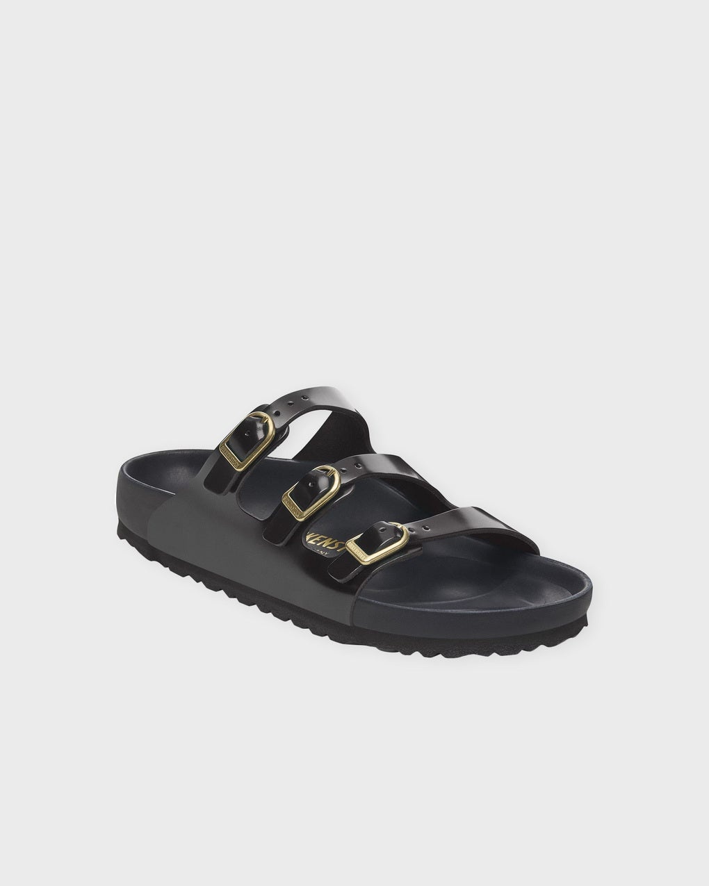 Sandals Florida D-Buckle High Shine  Black - 8