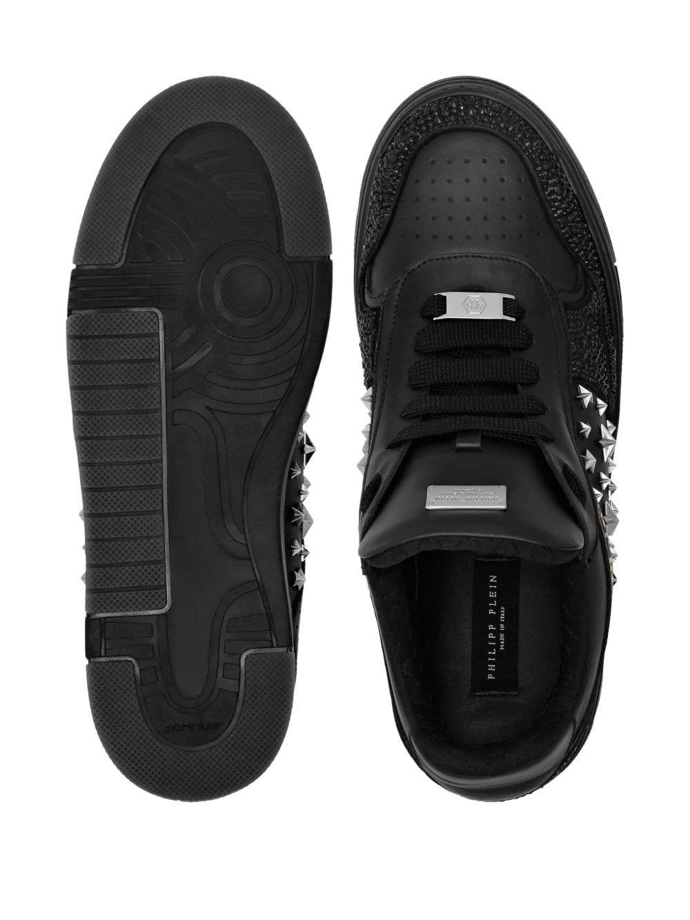 stud-embellished sneakers - 3