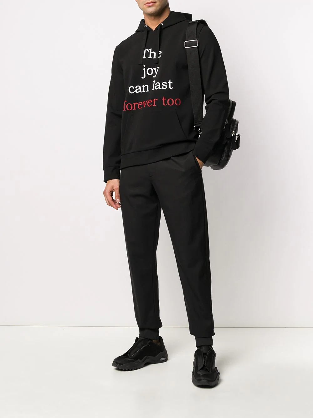 joy forever print hoodie - 2