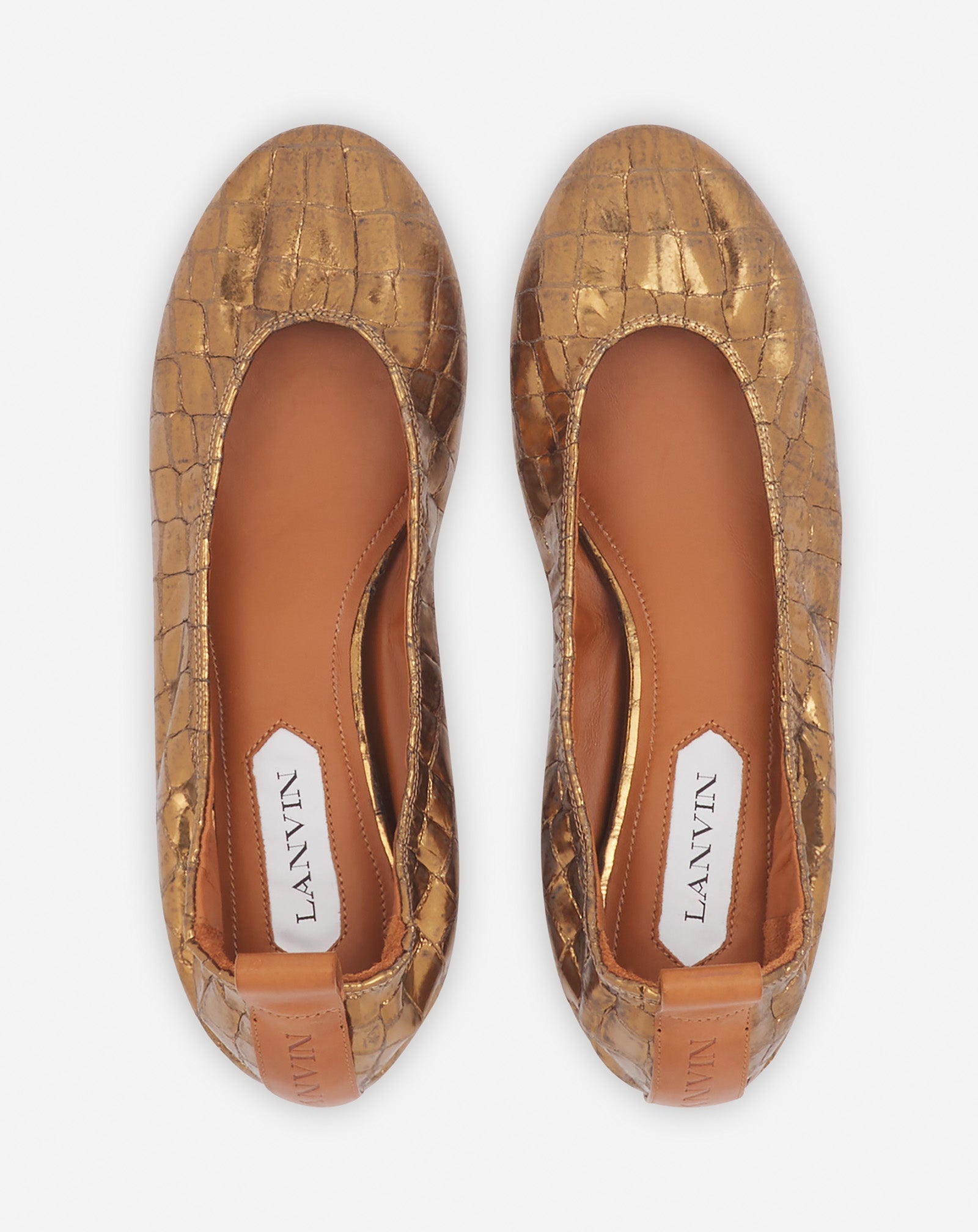 THE BALLERINA IN CROCODILE-EFFECT LEATHER - 3