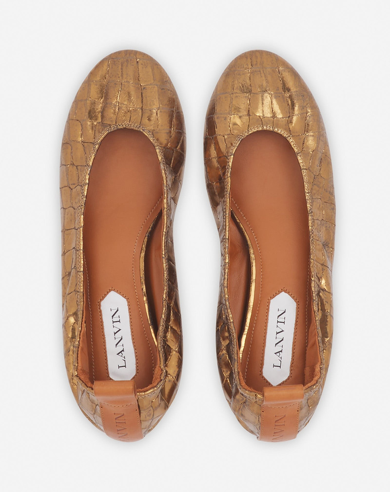 THE BALLERINA IN CROCODILE-EFFECT LEATHER 3