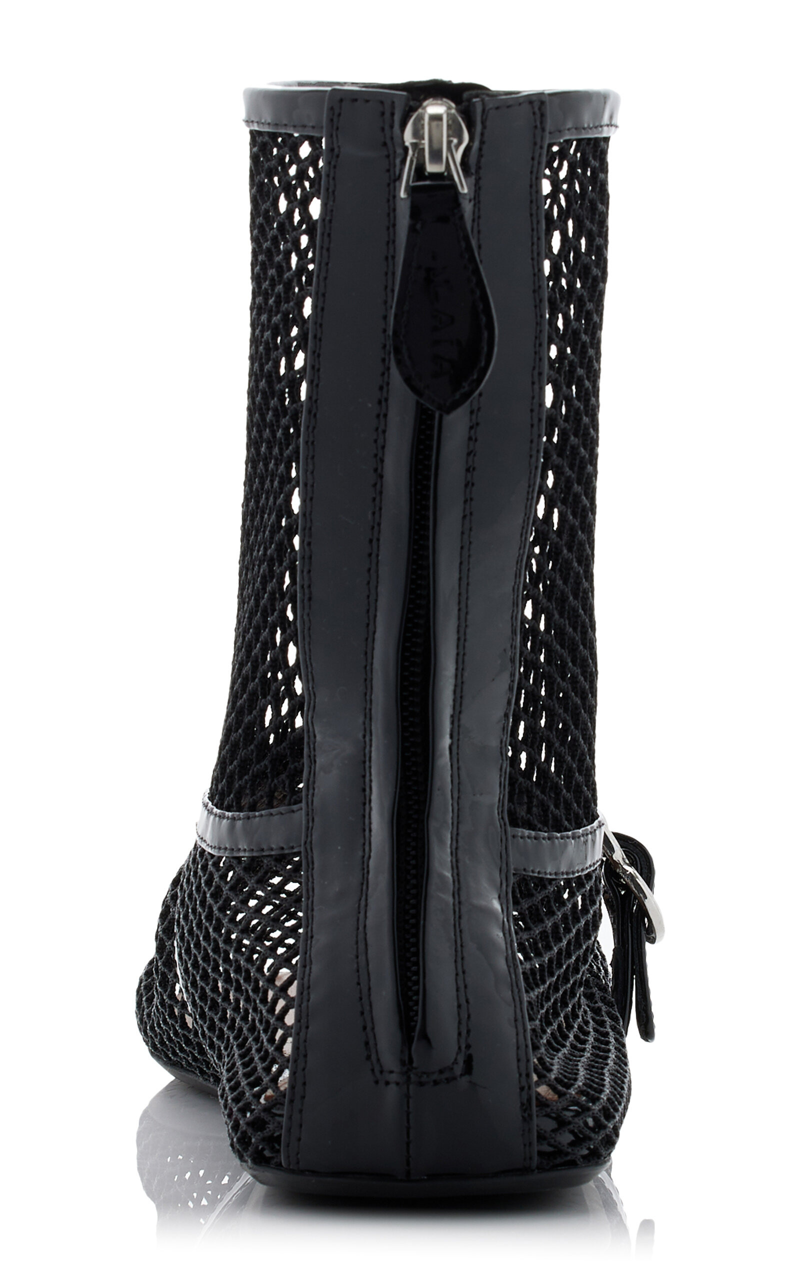 High Ballerinas Mesh Leather Flats black - 4