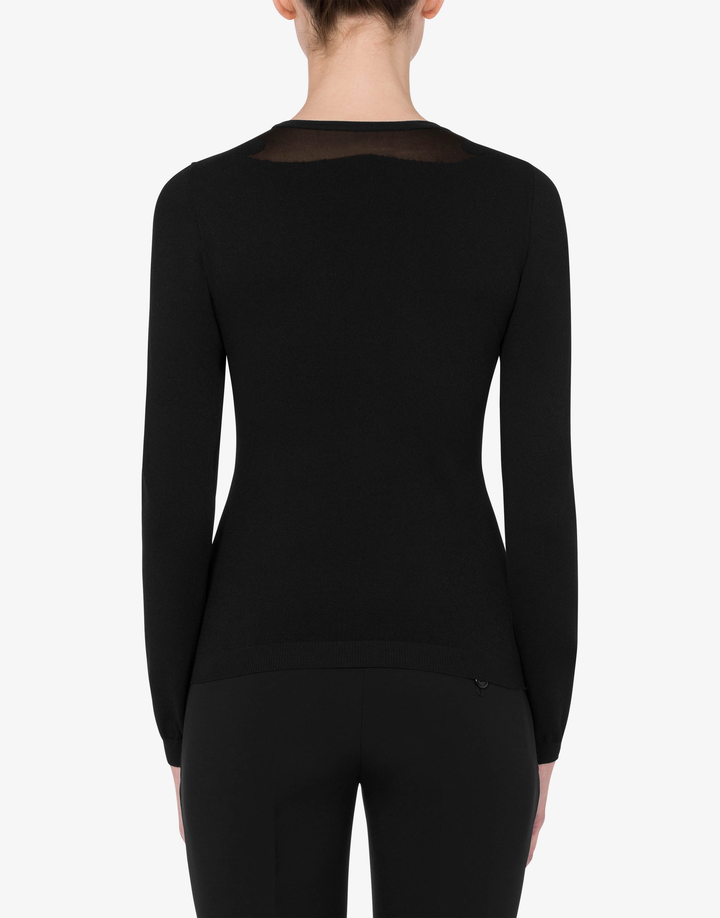 STRETCH VISCOSE PULLOVER - 3