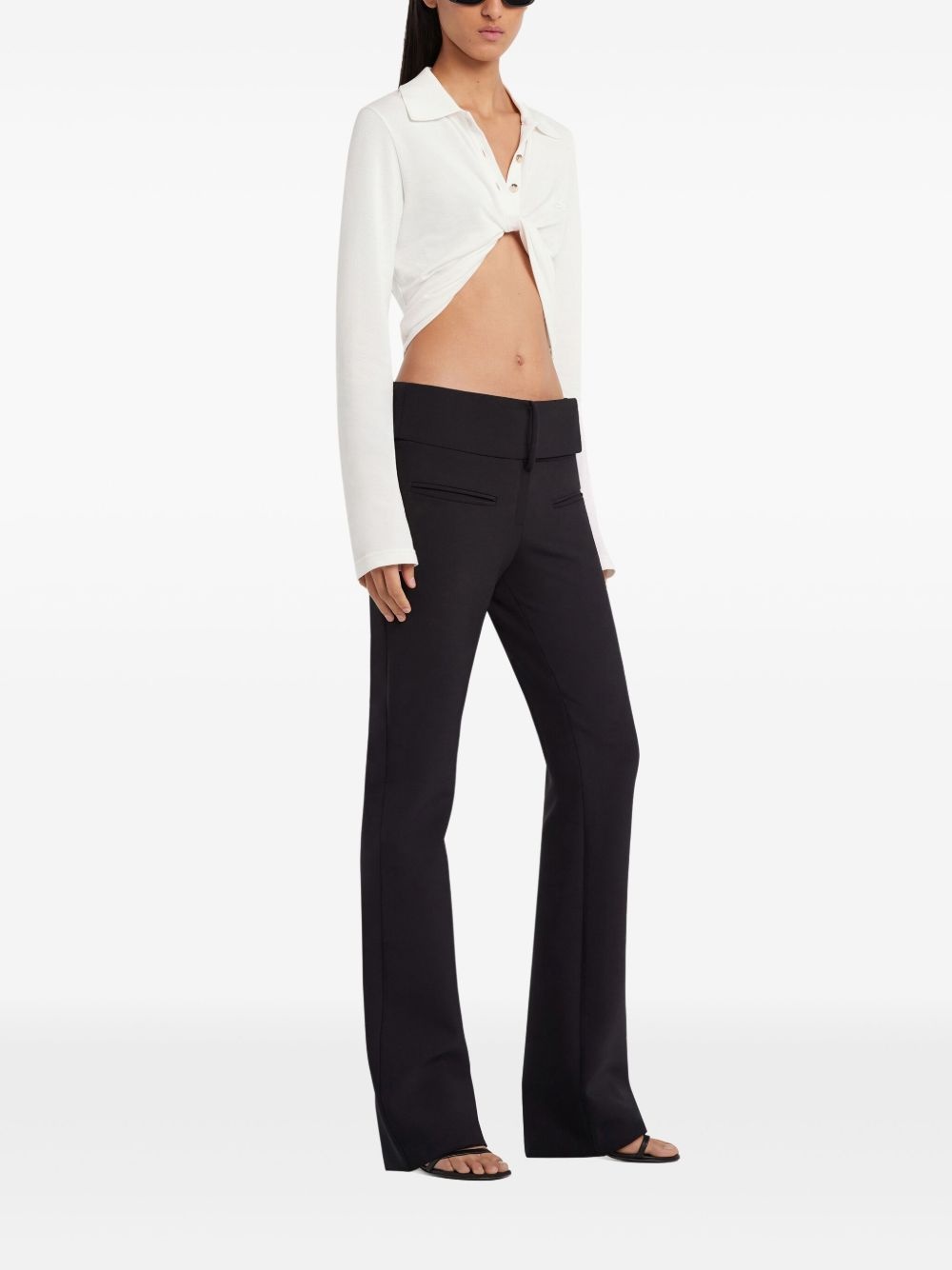 twist-detailing shirt - 3