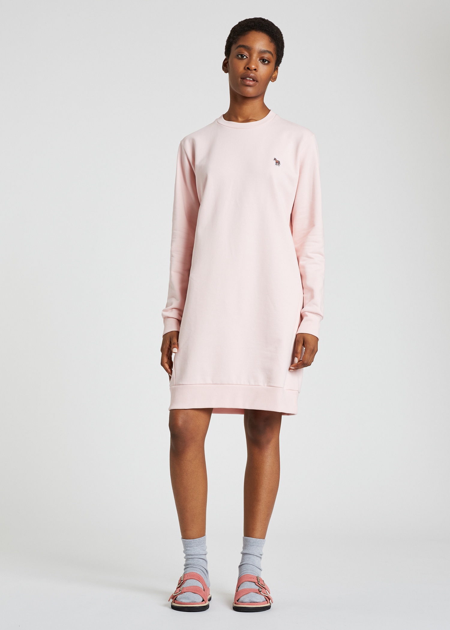 Cotton Zebra Logo Dress - 5