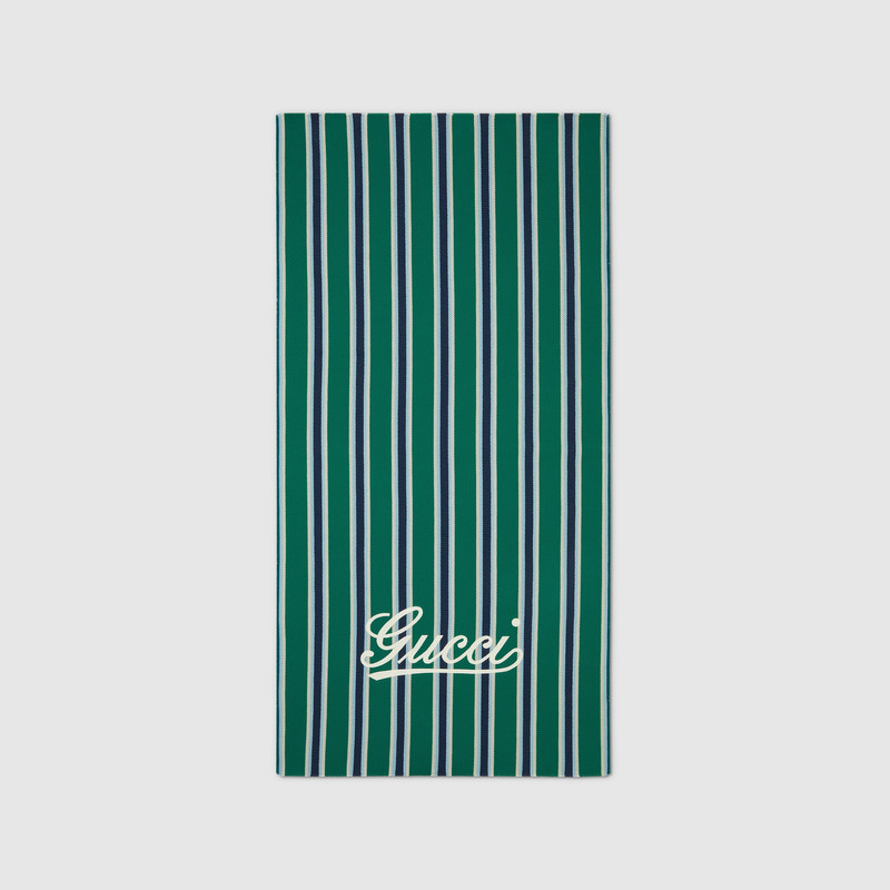 GUCCI Cotton jacquard beach blanket outlook