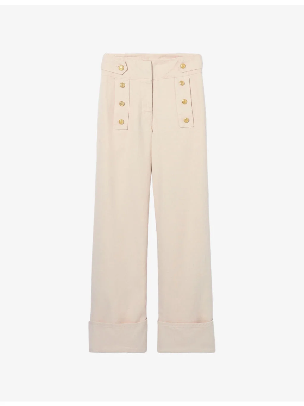 Wide-Leg Mid-Rise Denim Jeans - 1