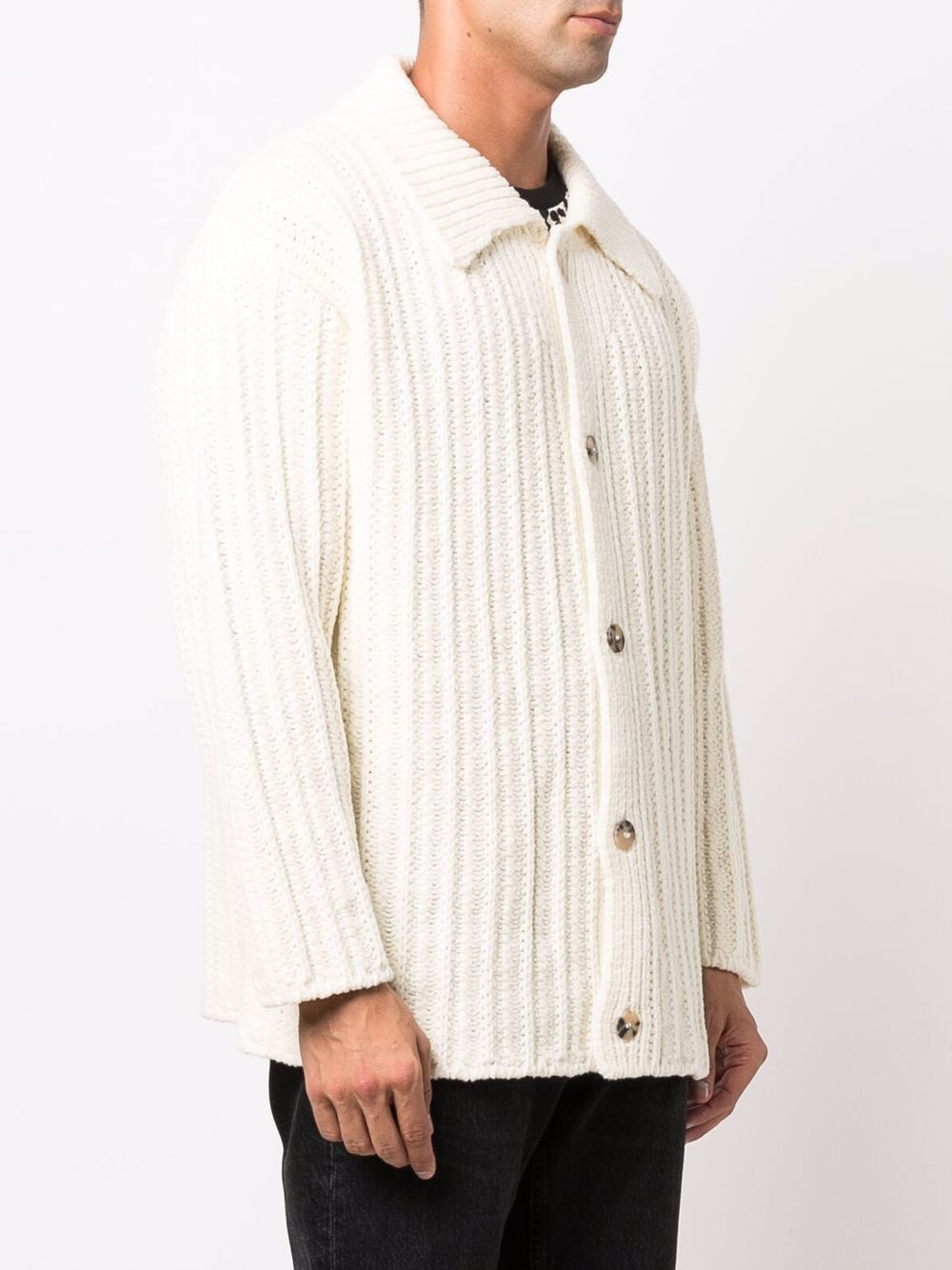 long-sleeve knitted cardigan - 3