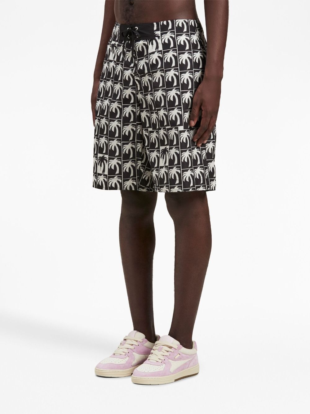logo-print swim shorts - 4