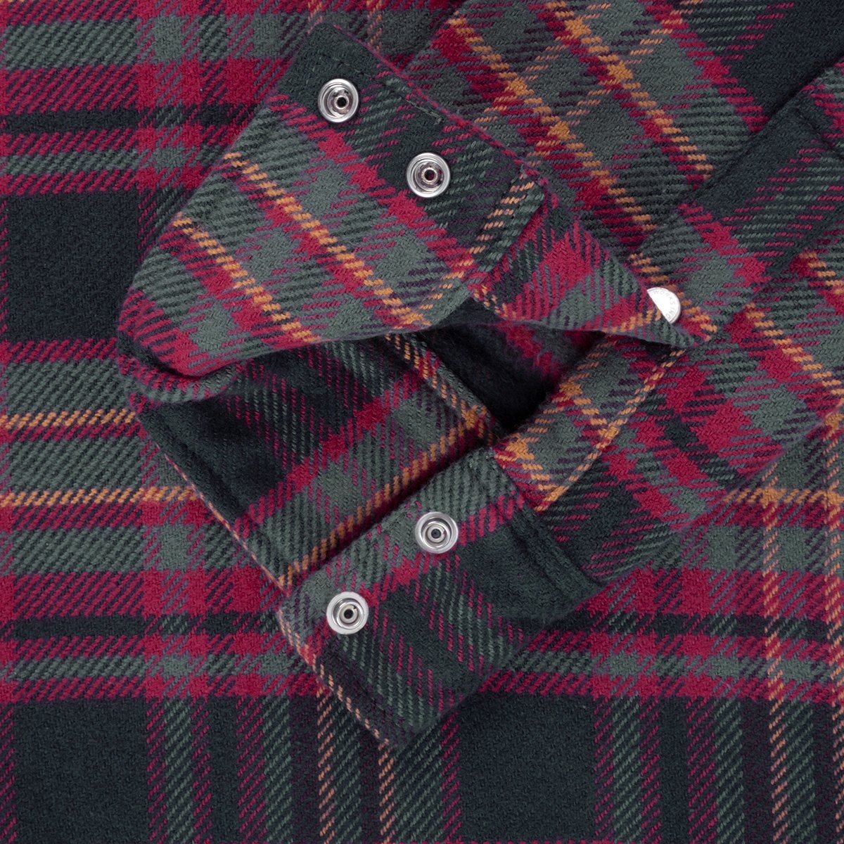 IHSH-403-GRY 11oz Ultra Heavy Flannel Line Check Western Shirt - Grey - 11