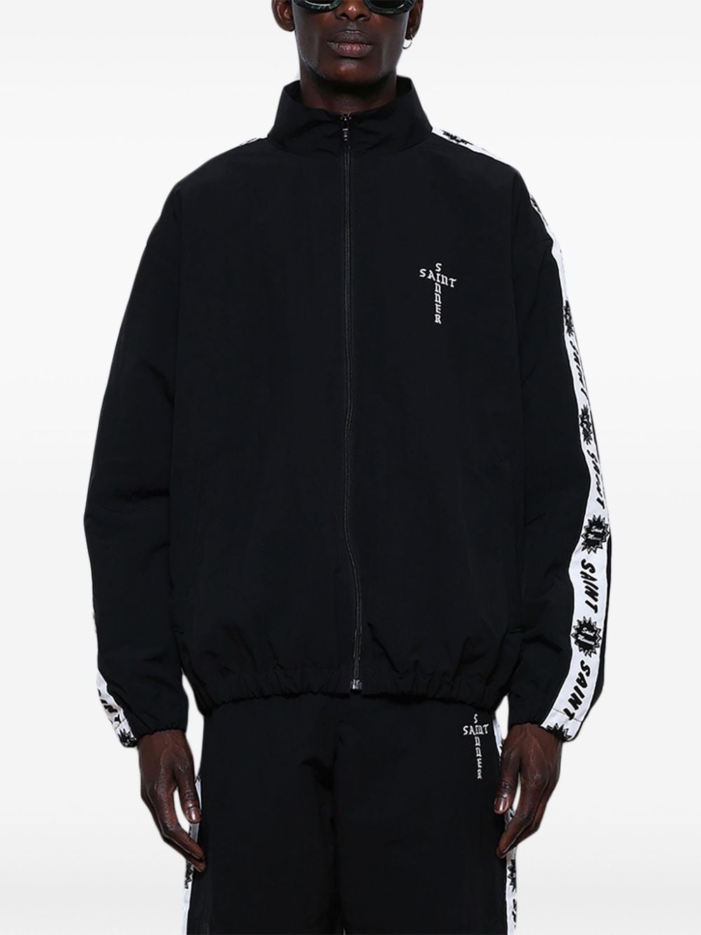 logo-strap jacket - 3