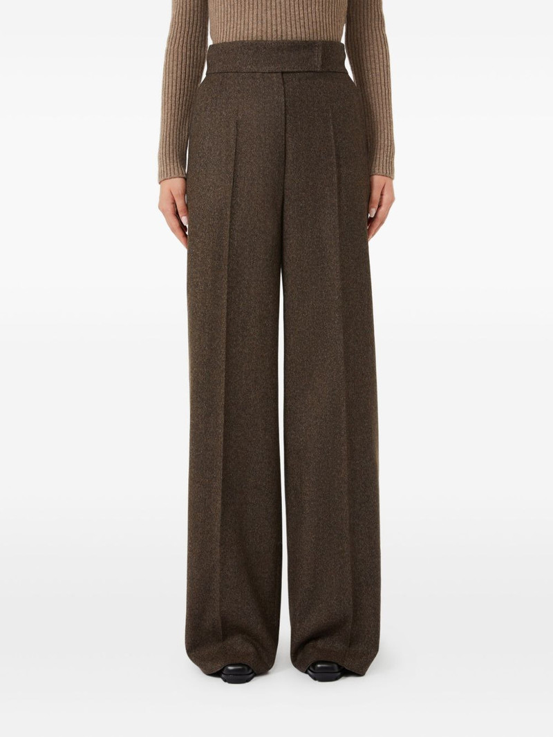 Max Mara pleated wide-leg trousers outlook