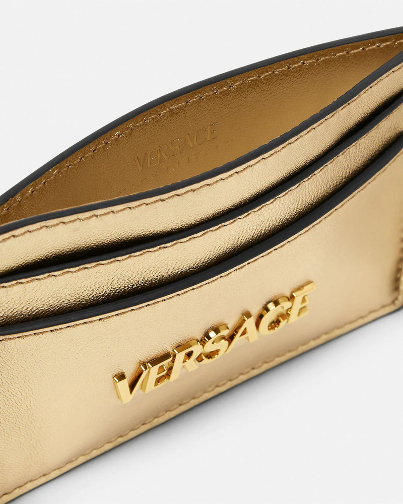 VERSACE Versace Tag Metallic Cardholder outlook