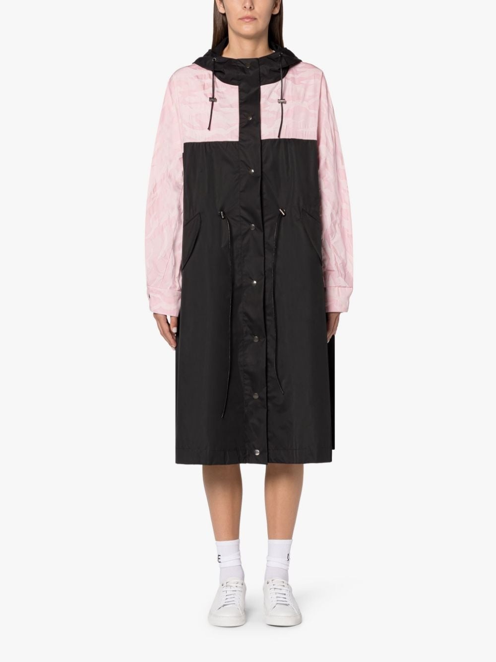WILLOW BLACK COTTON & NYLON OVERSIZED PARKA - 3