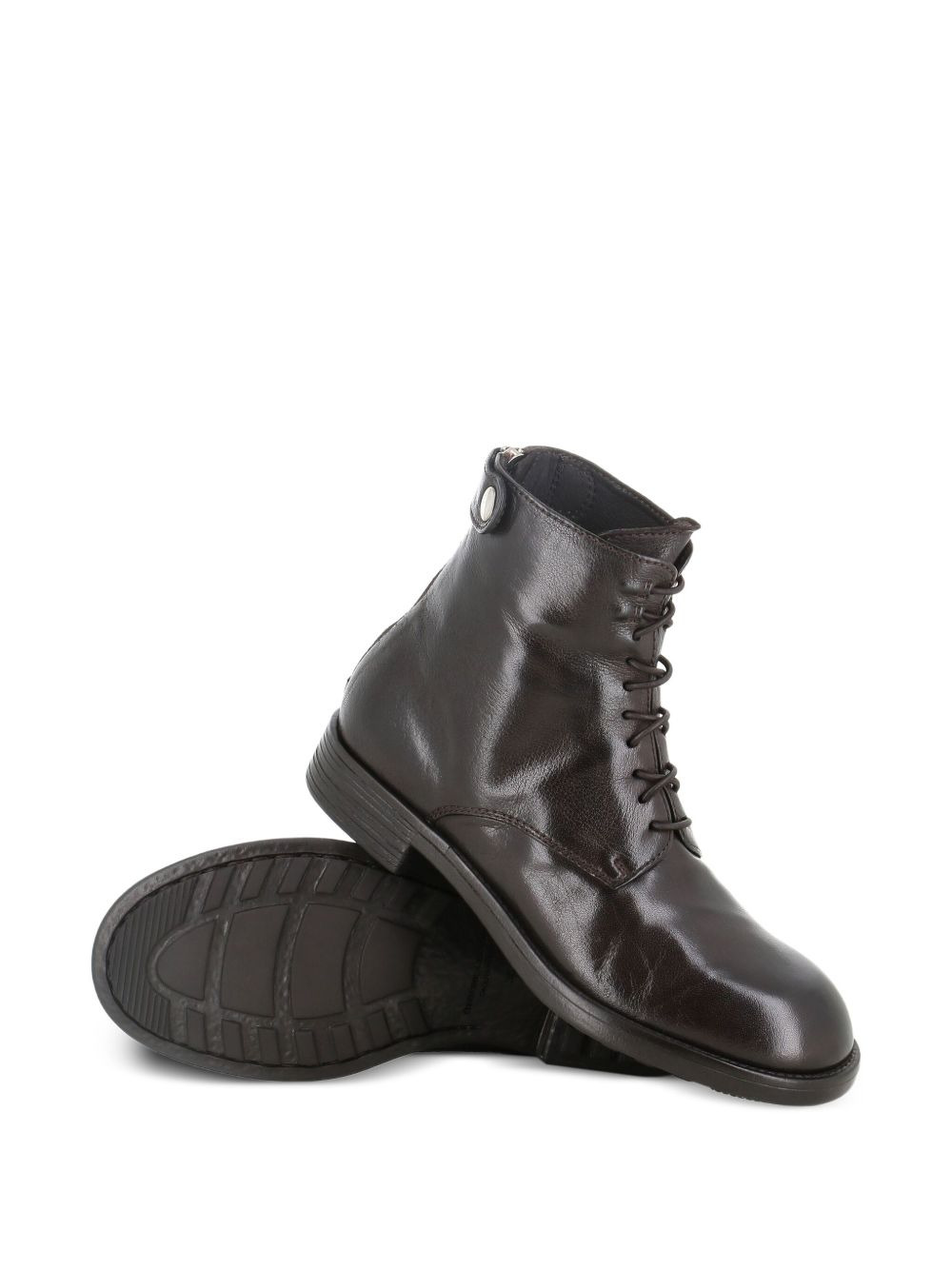 lace-up combat boots - 5