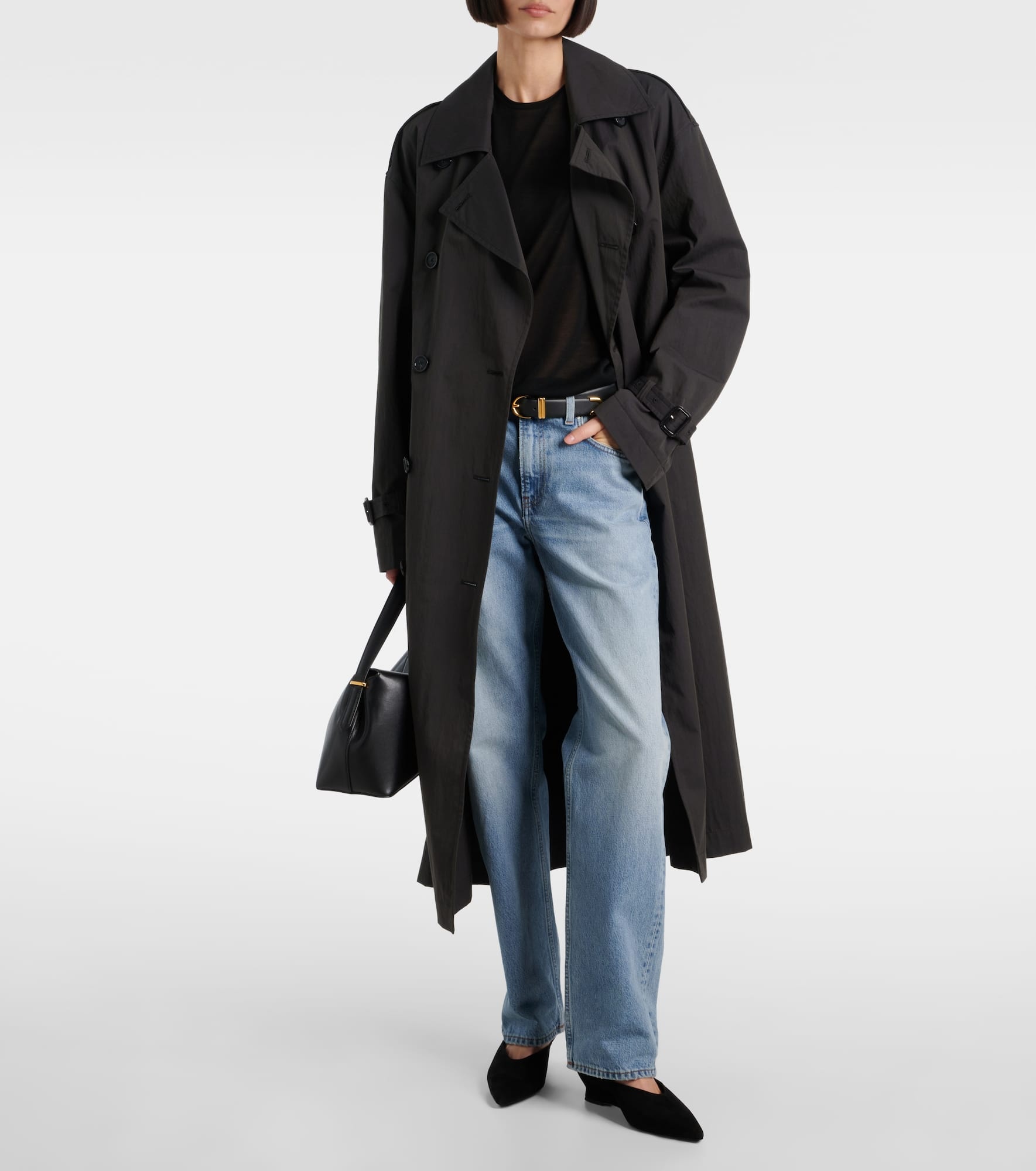 Suede wedge mules - 3