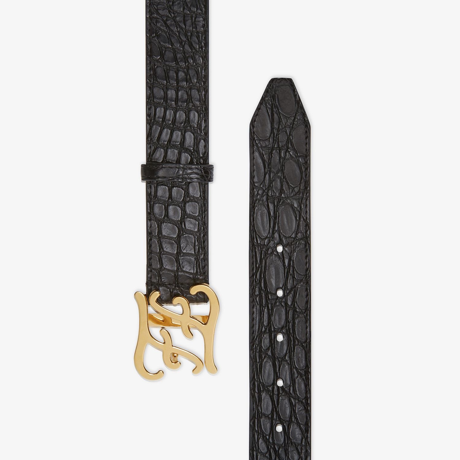 Black caiman belt - 2