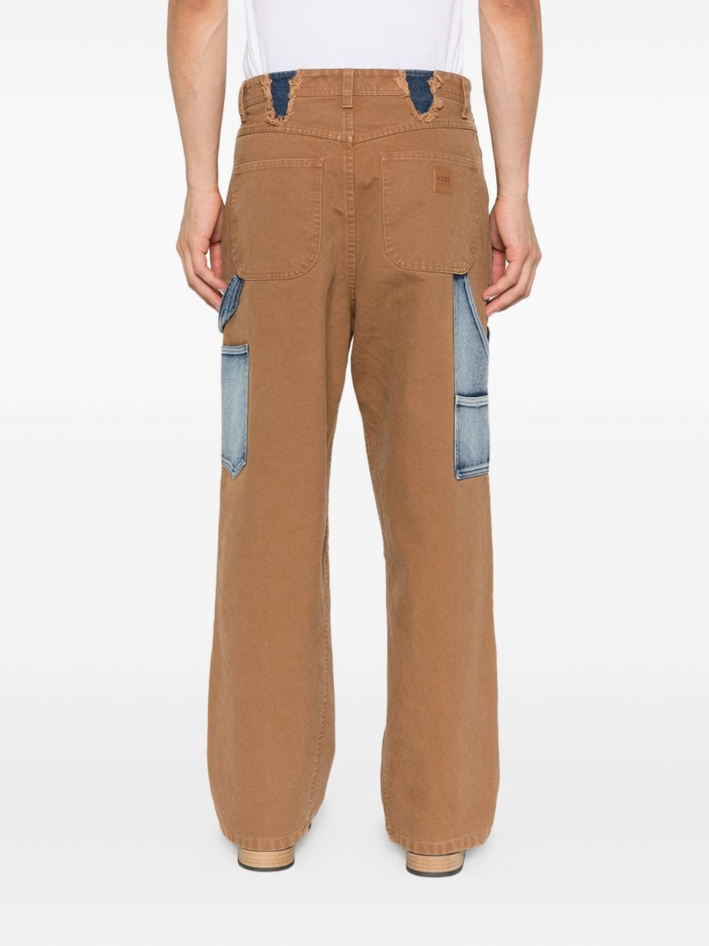 patchwork panel jeans - 4