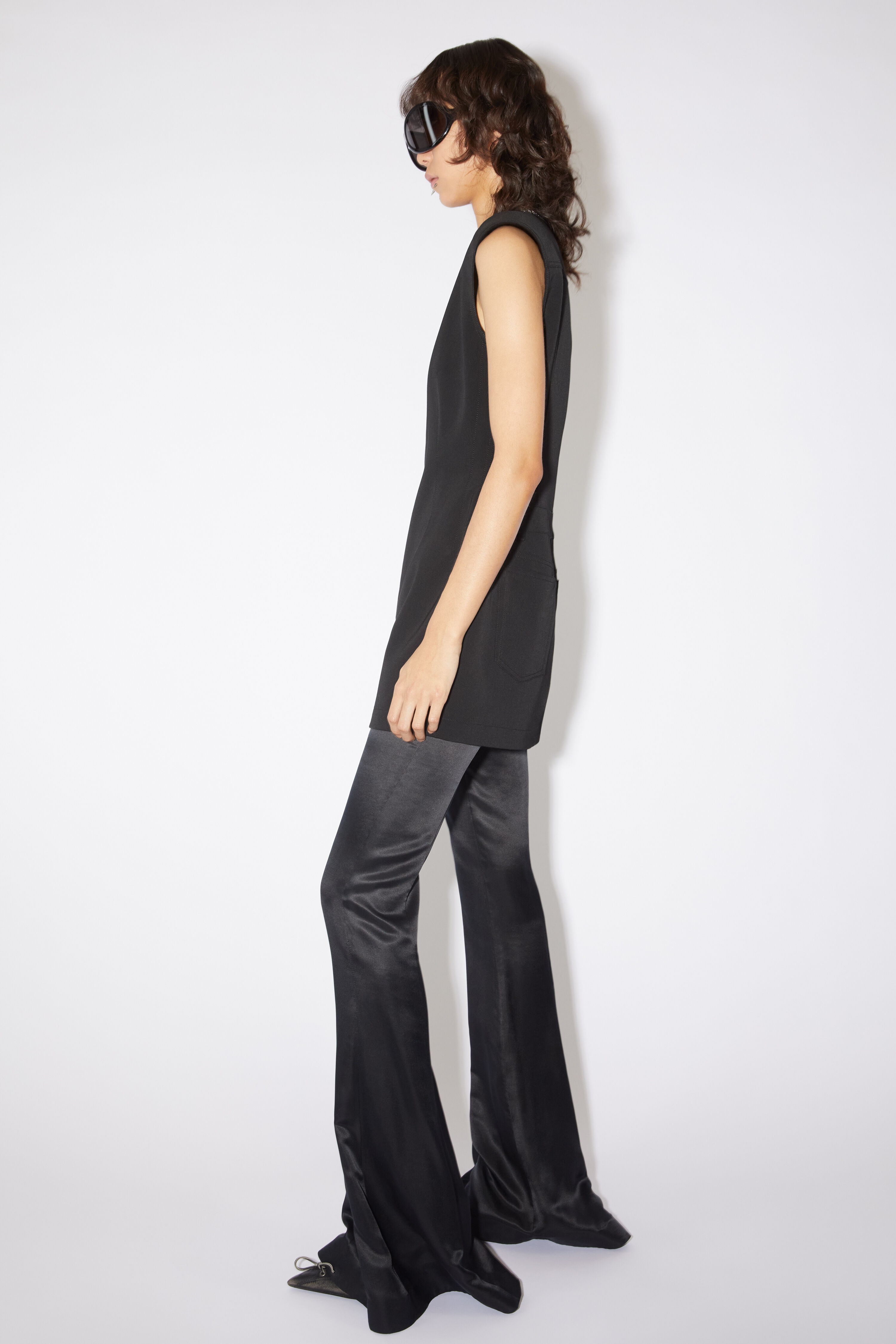 Wool blend dress - Black - 4