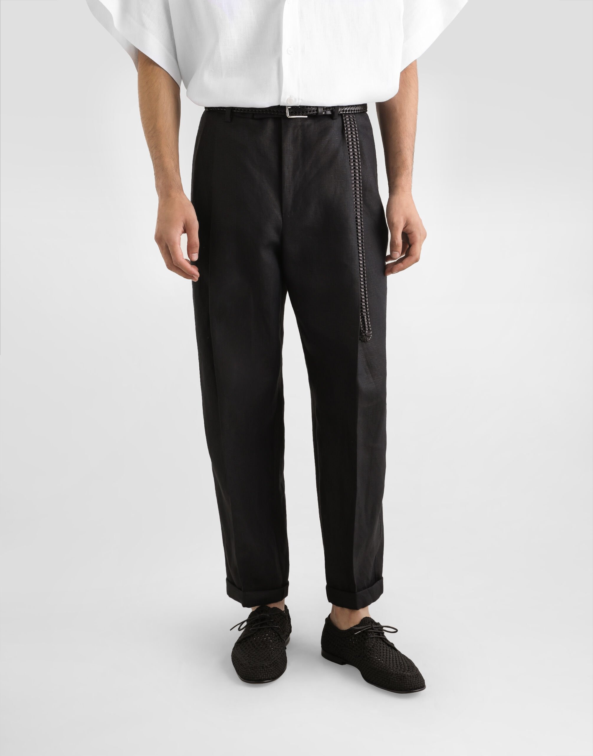 Linen fabric pants - 4
