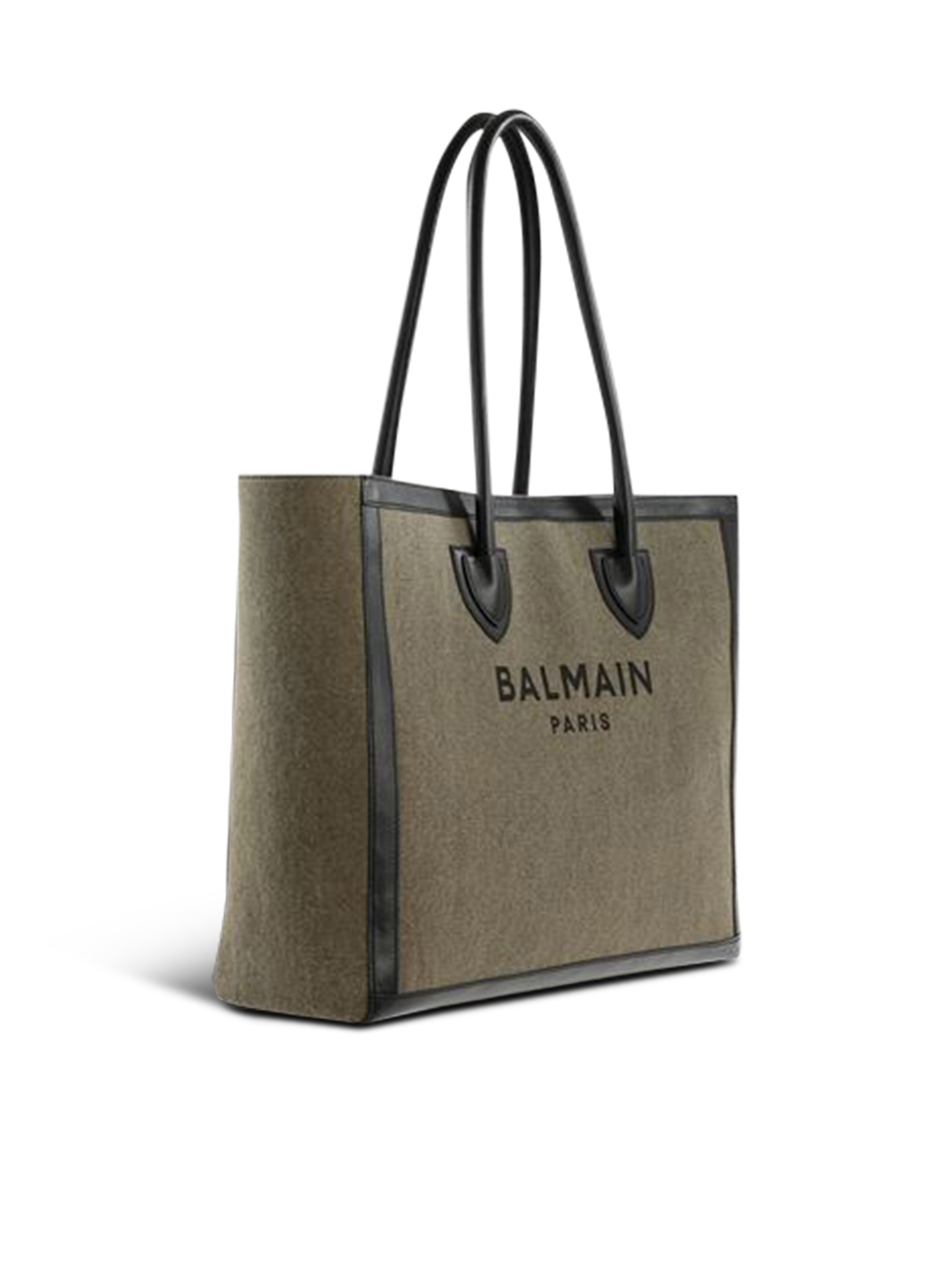 Canvas B-Army 42 tote with leather panels - 3