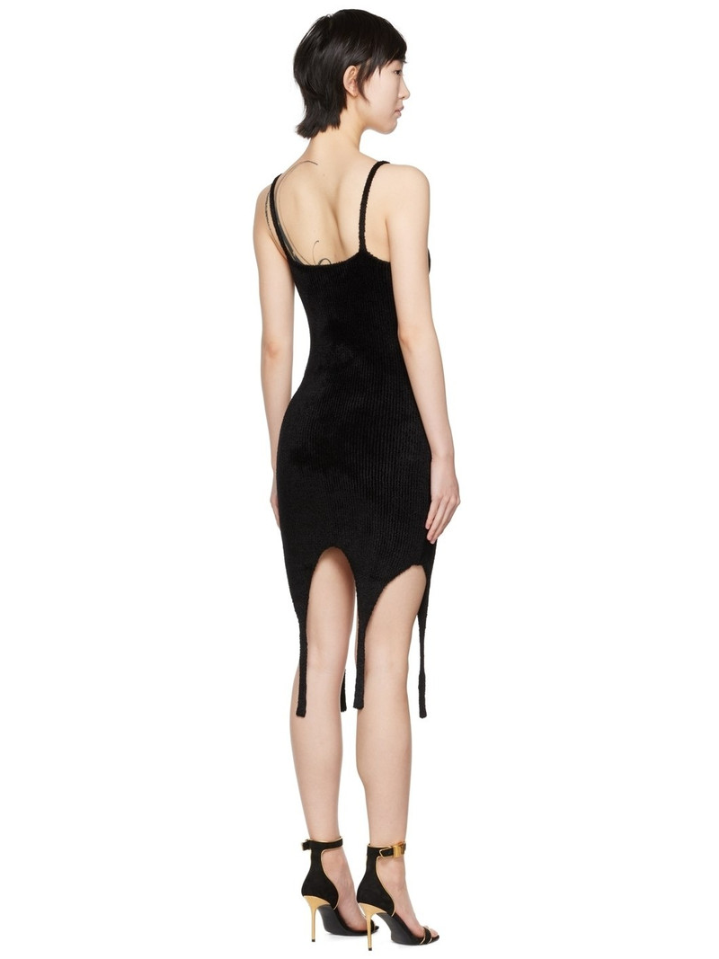 Black Viscose Minidress 3