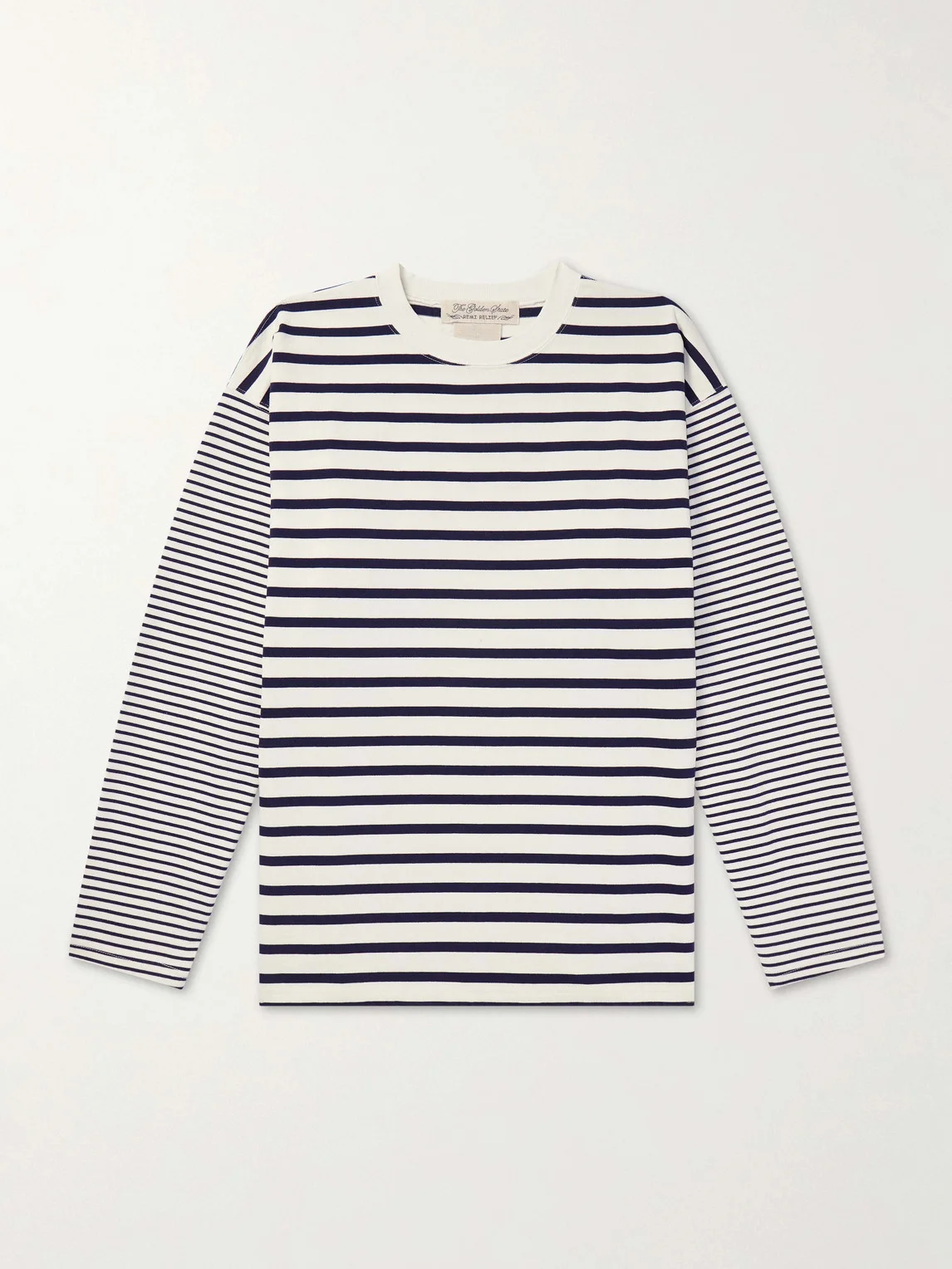 Striped Cotton-Jersey T-Shirt - 1