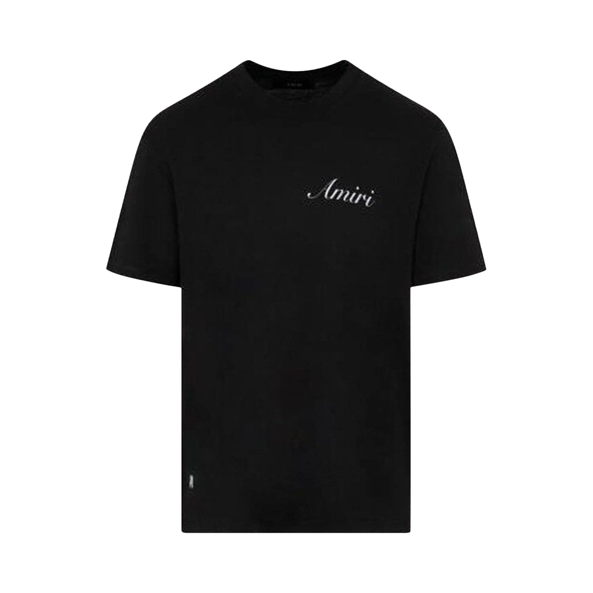 Amiri Script Logo Tee 'Black' - 1
