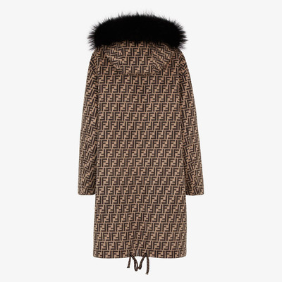 FENDI Multicolor wool coat outlook