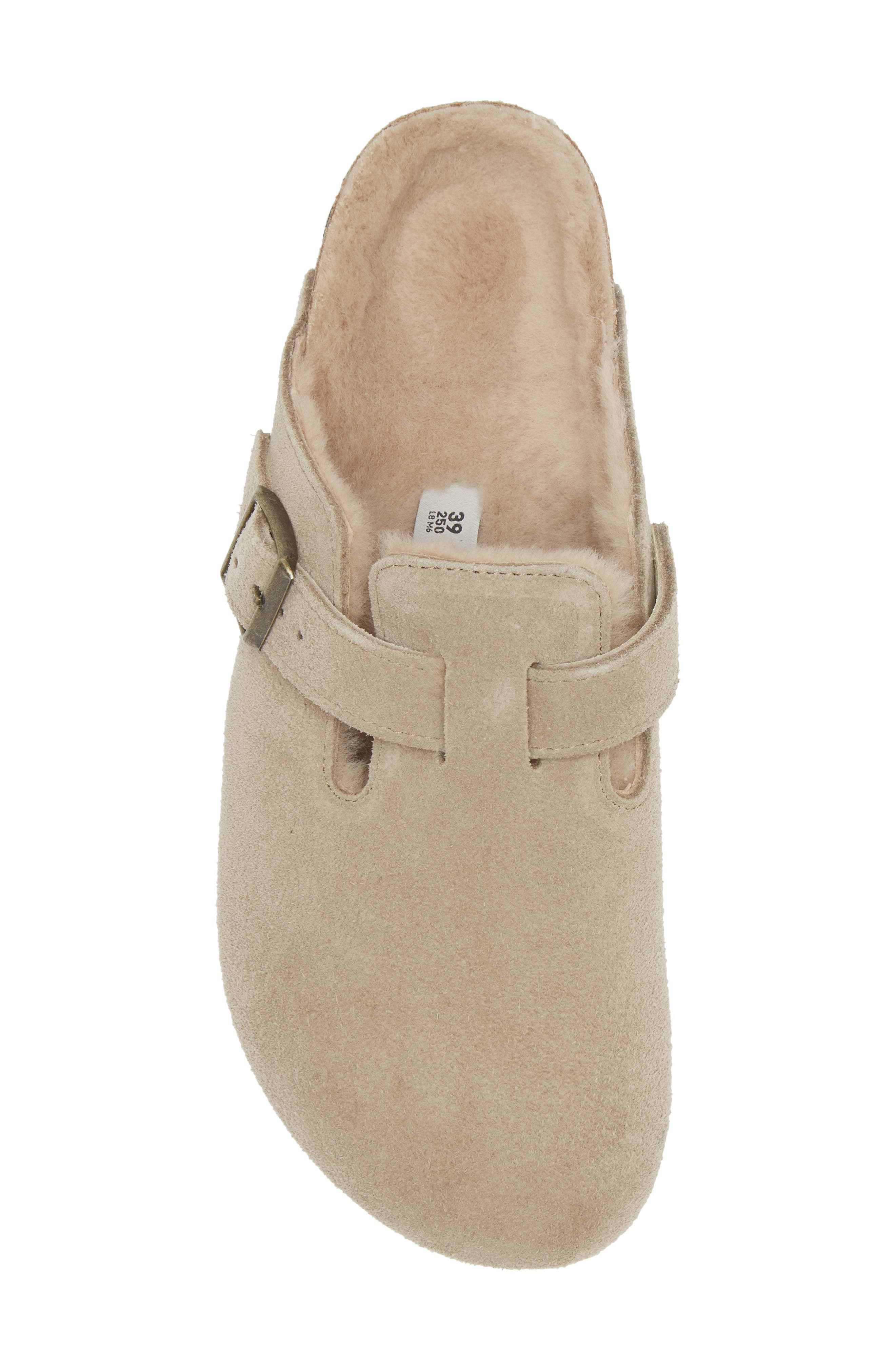 Birkenstock Boston Genuine Shearling Lined Clog in Taupe at Nordstrom - 5