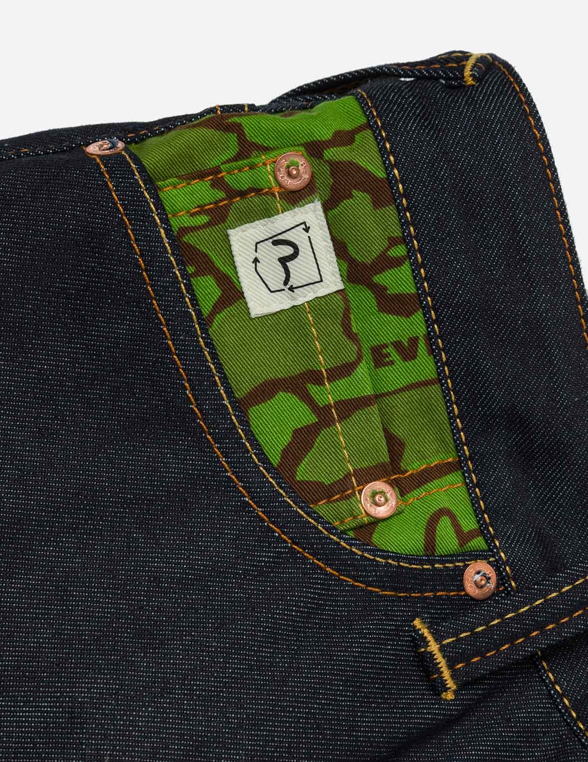 Ishigaki Camouflage Inserted Daicock Regular Fit Denim Shorts - 4