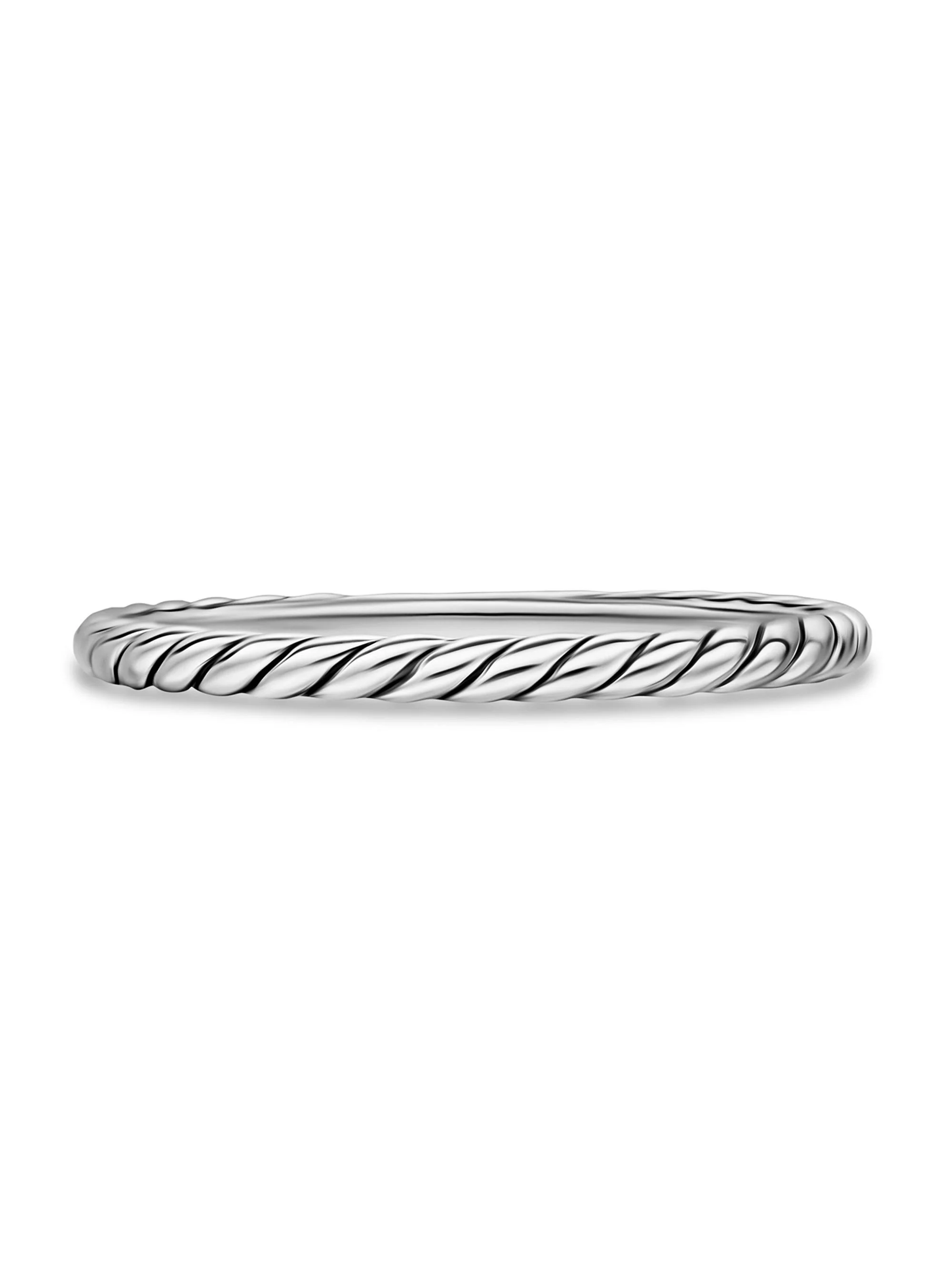 Women's Sterling Silver Band RIng - Silver - 1